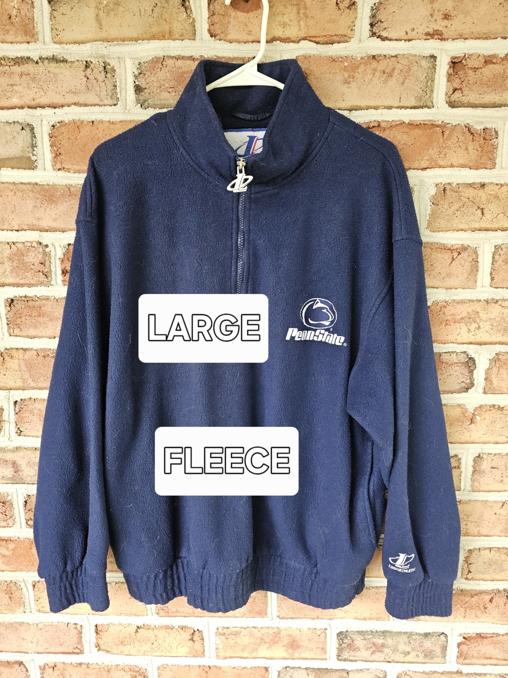 Logo Athletic Navy Blue Penn State Quarter-Zip Fleece Pullover